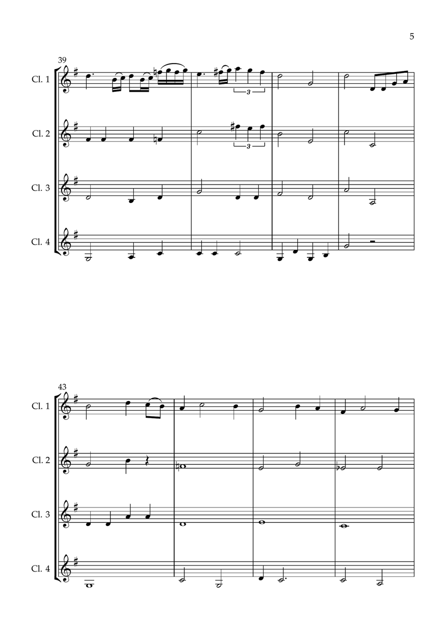 The Nearness Of You Woodwind Quartet scores gallery preview page 5