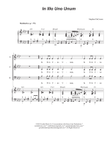 In Illo Uno Unum (Vocal solo with SAB)