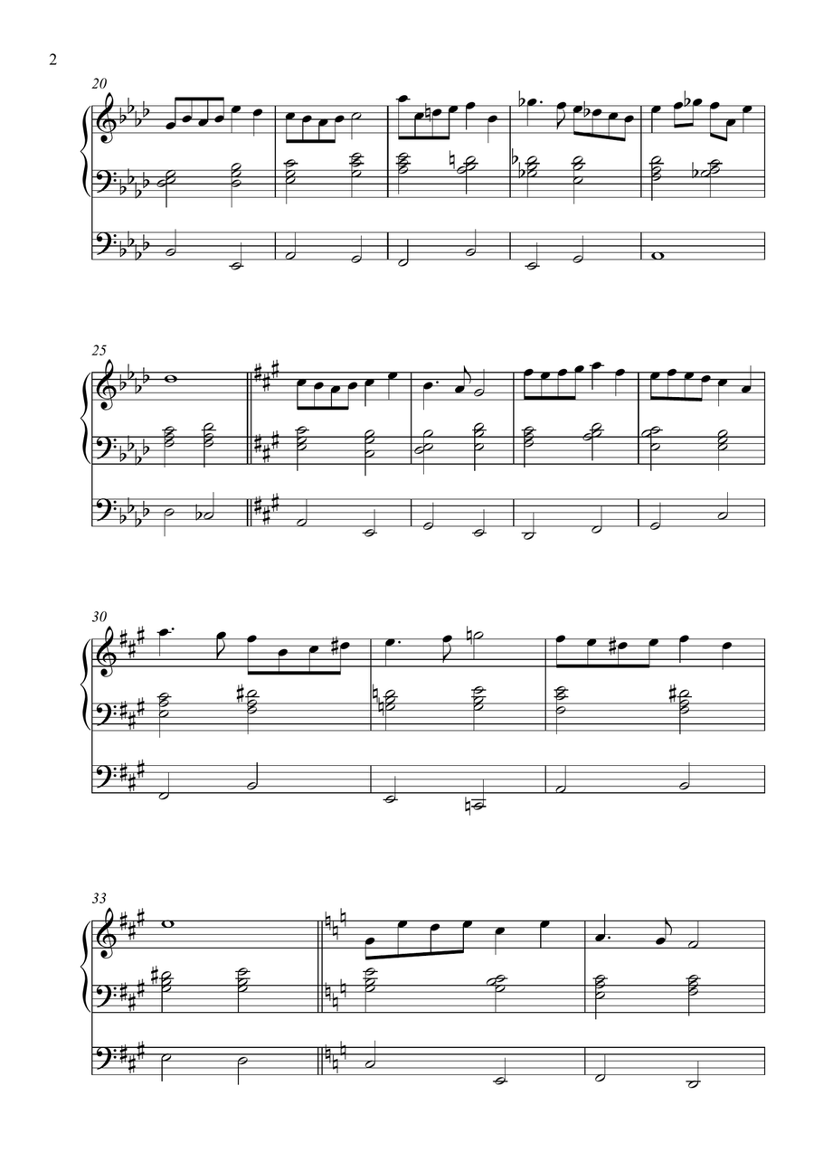 Light Eternal, Op. 296 (Organ Solo) by Vidas Pinkevicius Organ Solo scores gallery preview page 2