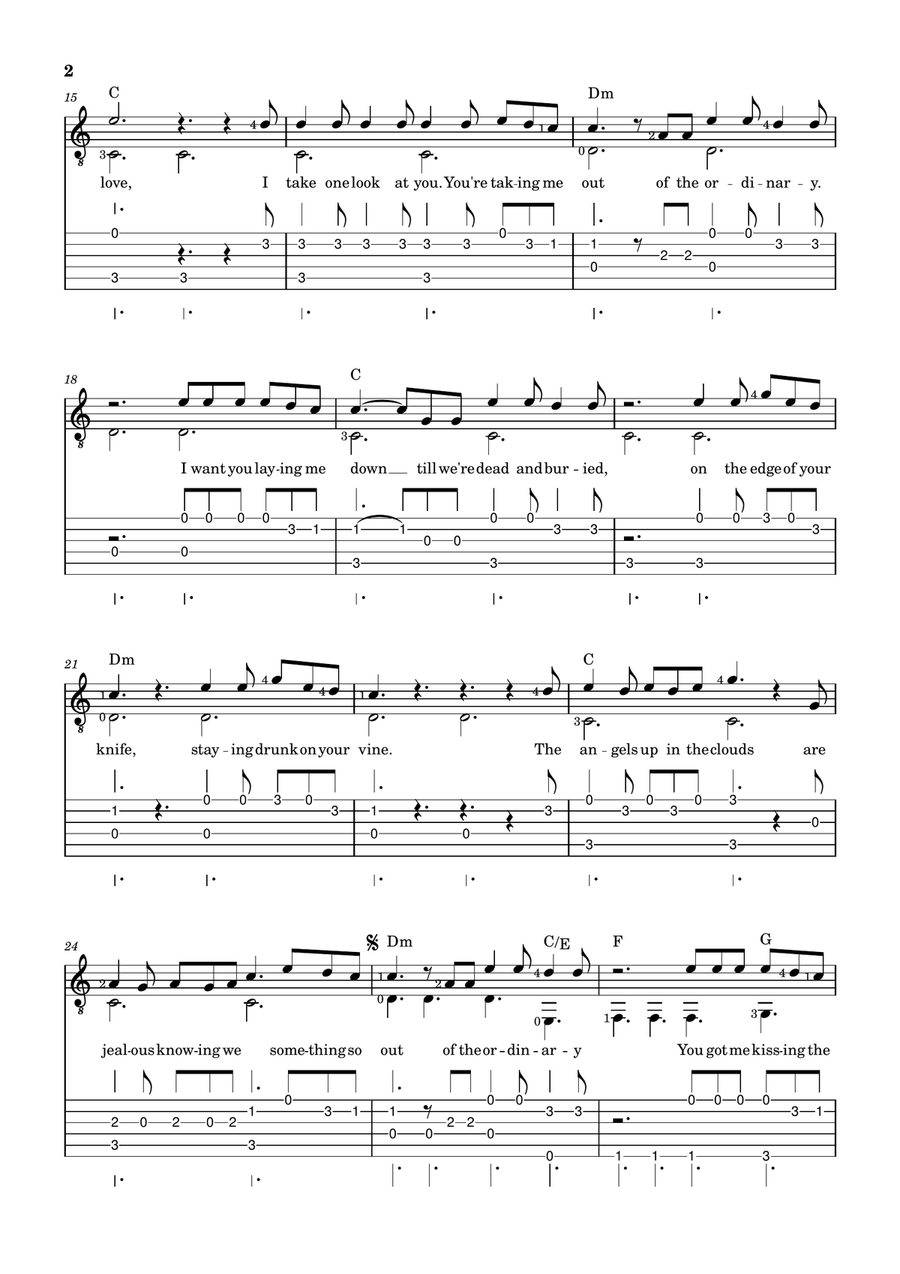 Ordinary Ordinary Acoustic Guitar scores gallery preview page 2