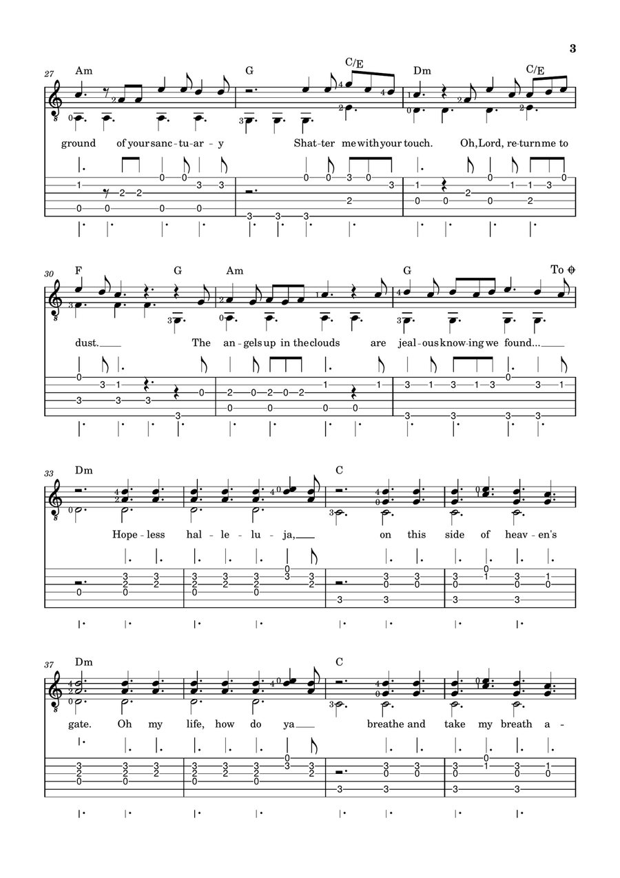 Ordinary Ordinary Acoustic Guitar scores gallery preview page 3