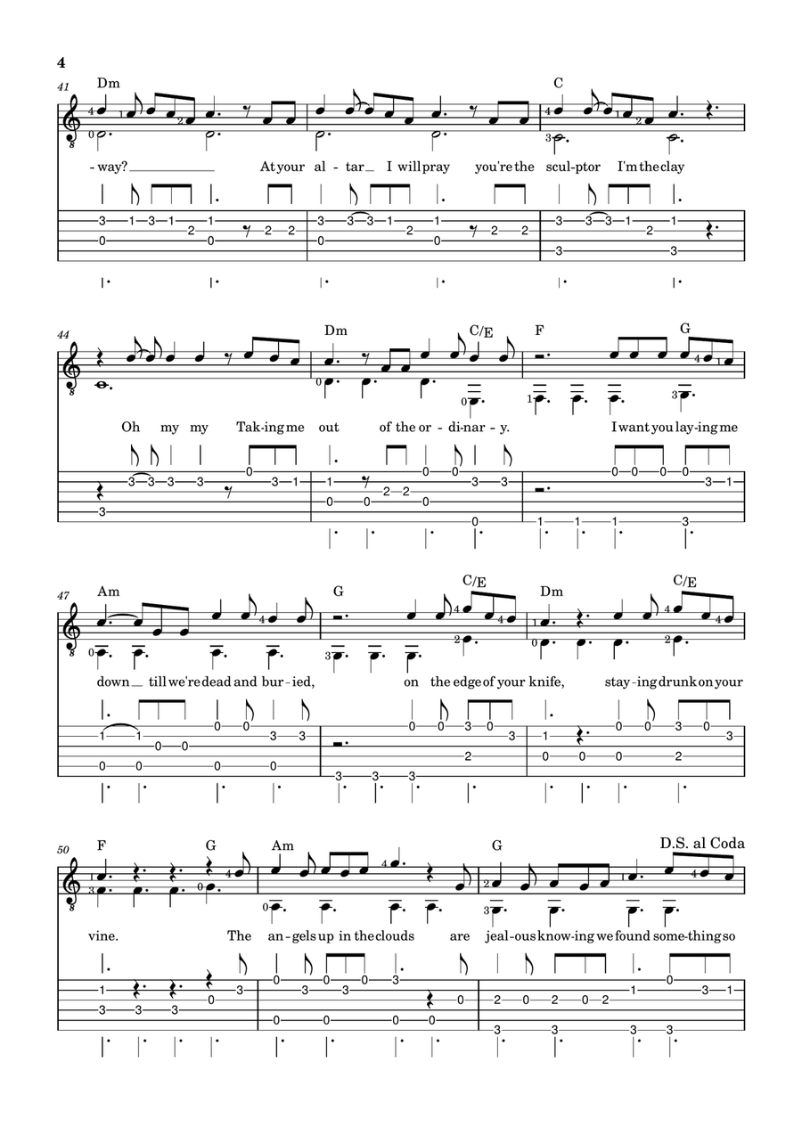 Ordinary Ordinary Acoustic Guitar scores gallery preview page 4