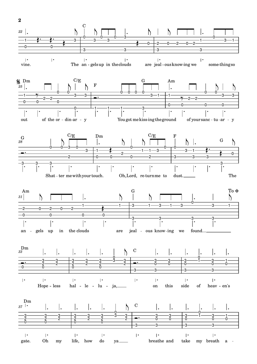 Ordinary Ordinary Acoustic Guitar scores gallery preview page 2
