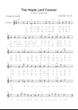 The Maple Leaf Forever - Solo Trumpet in Bb Major With Chords & Lyrics
