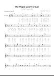 The Maple Leaf Forever - Solo Trumpet in C Major With Chords & Lyrics