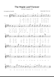 The Maple Leaf Forever - Solo Trumpet in D Major With Chords & Lyrics