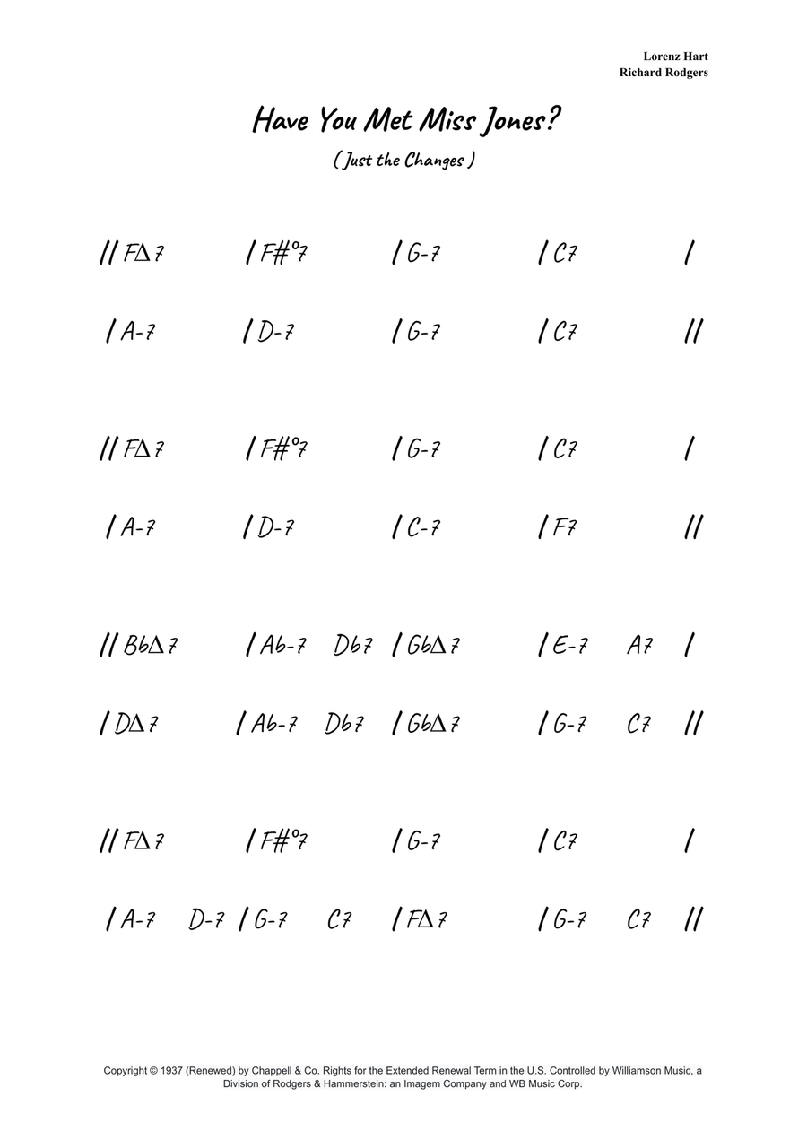 Have You Met Miss Jones? Have You Met Miss Jones? Piano scores gallery preview page 1