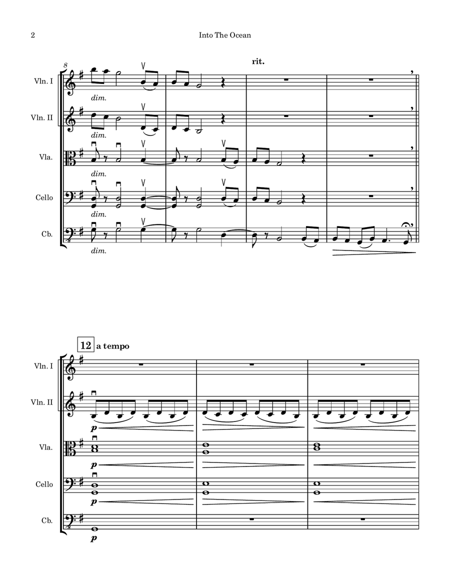 Into The Ocean Into The Ocean String Orchestra scores gallery preview page 2