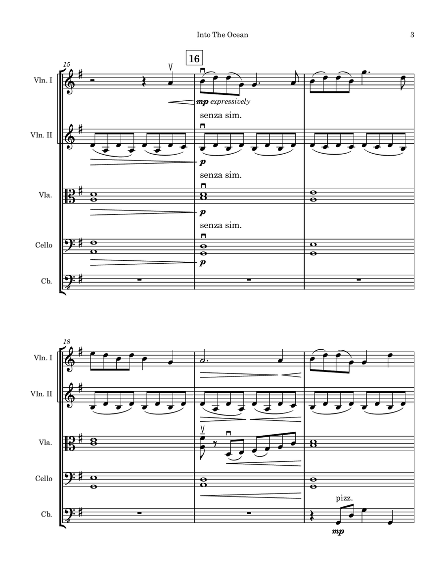 Into The Ocean Into The Ocean String Orchestra scores gallery preview page 3