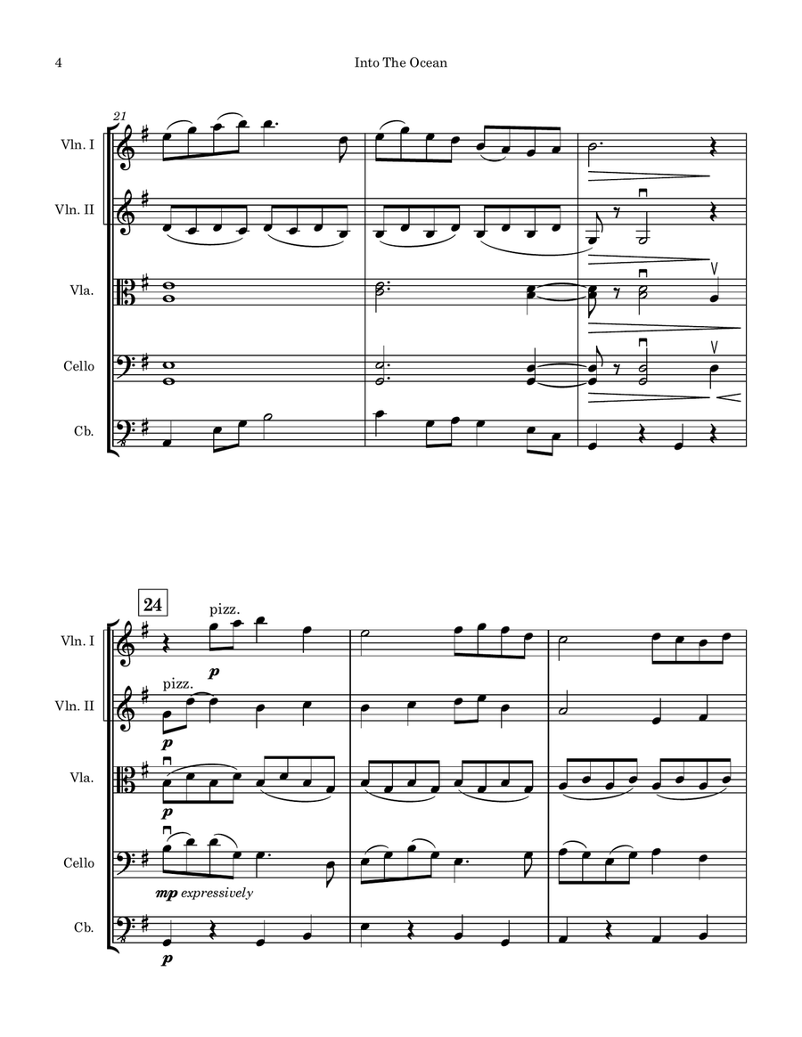 Into The Ocean Into The Ocean String Orchestra scores gallery preview page 4