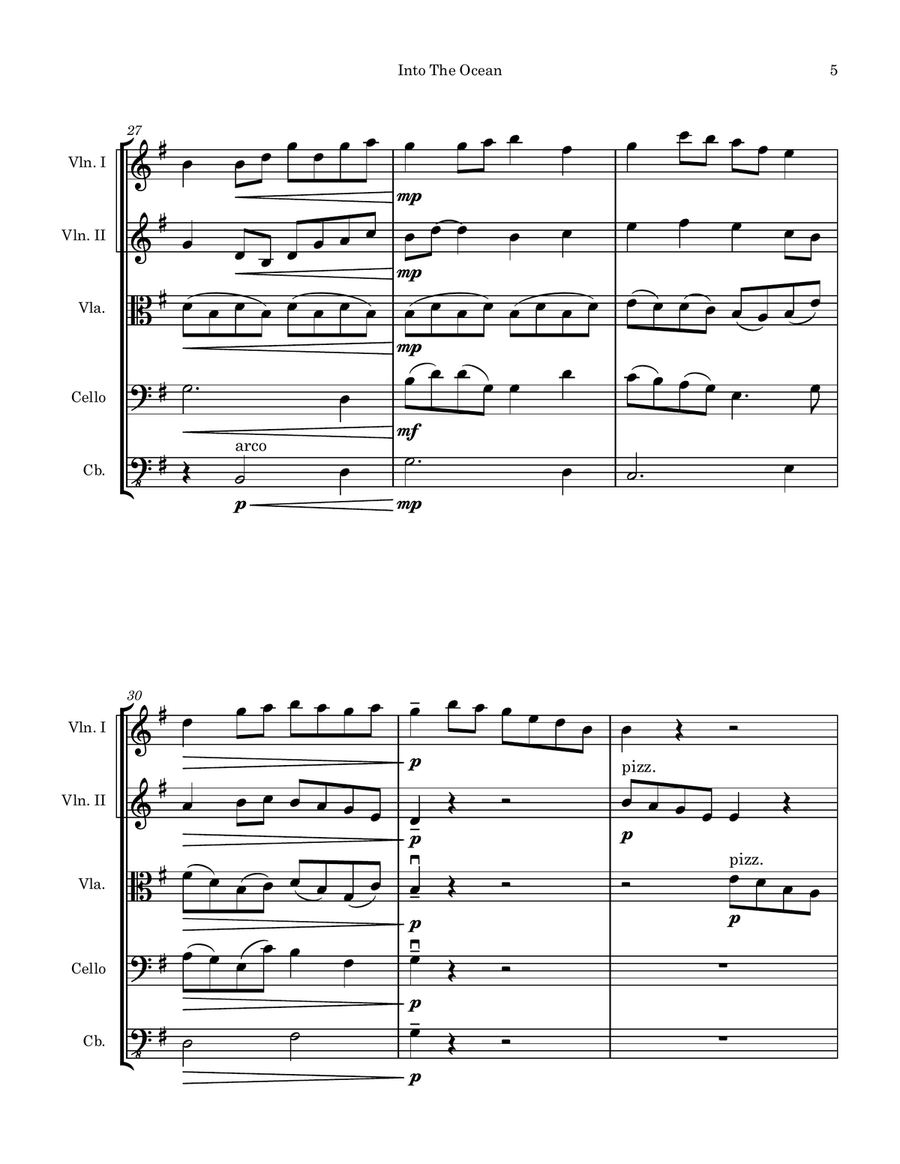 Into The Ocean Into The Ocean String Orchestra scores gallery preview page 5