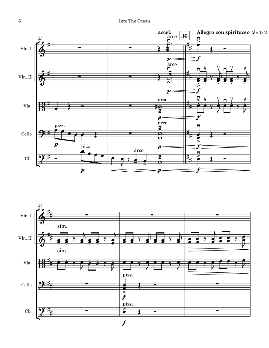 Into The Ocean Into The Ocean String Orchestra scores gallery preview page 6