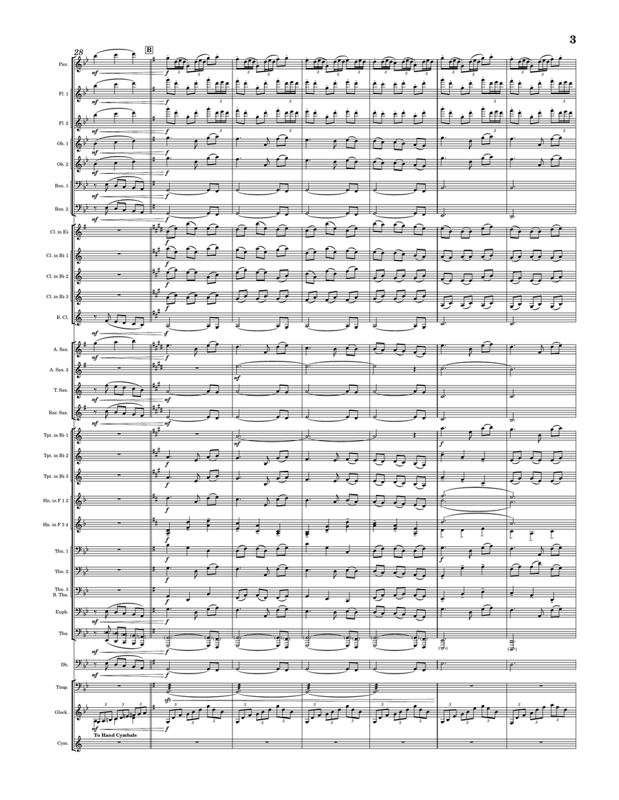 Romantic Flight Romantic Flight Concert Band scores gallery preview page 3