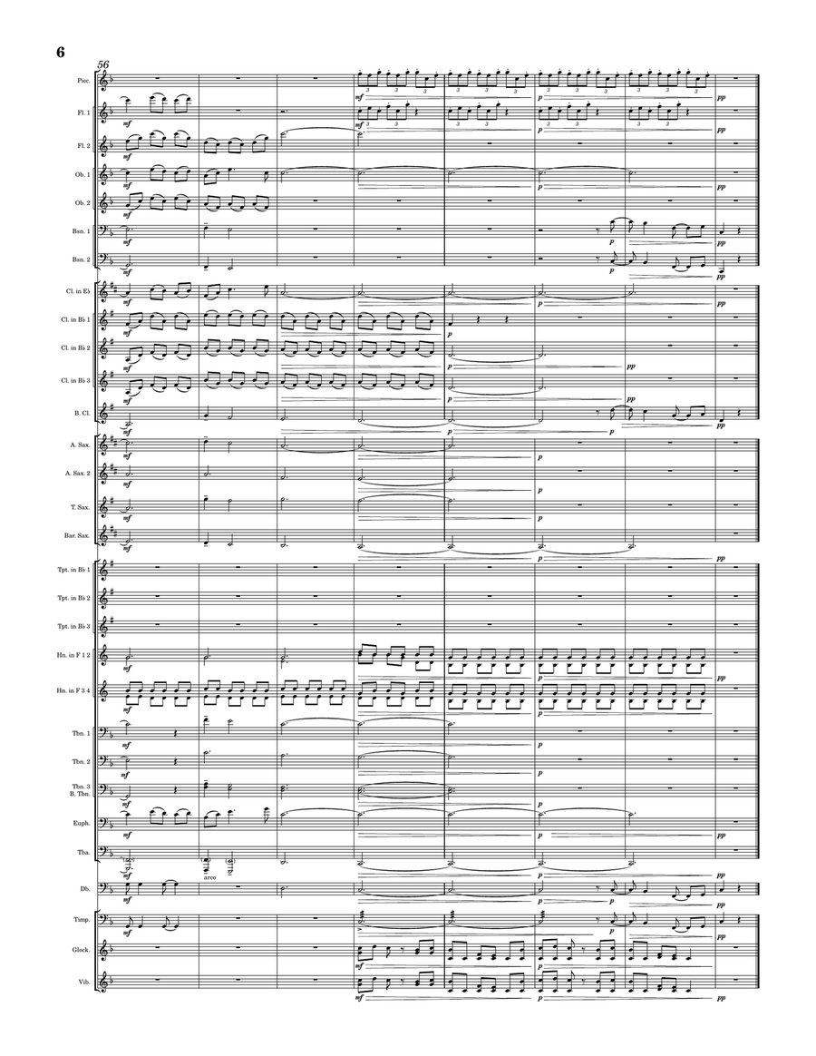 Romantic Flight Romantic Flight Concert Band scores gallery preview page 6