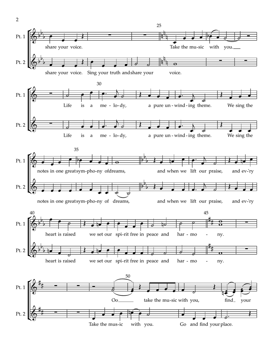 Take The Music With You Take The Music With You 2-Part scores gallery preview page 2