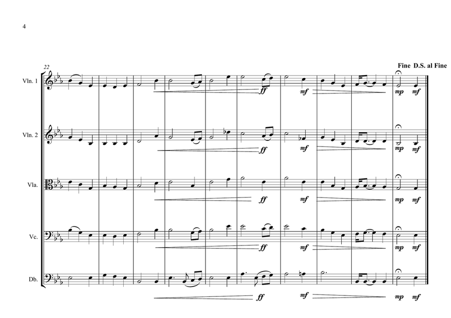 Cornish & Breton Regional Anthem for String Orchestra String Orchestra scores gallery preview page 4