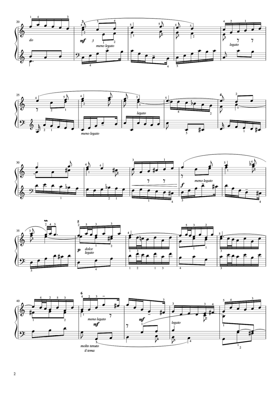 Sinfonia No.13 - Johann Sebastian Bach Piano Solo scores gallery preview page 2