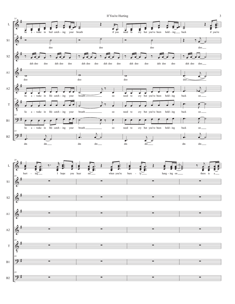 If You're Hurting If You're Hurting Divisi scores gallery preview page 3