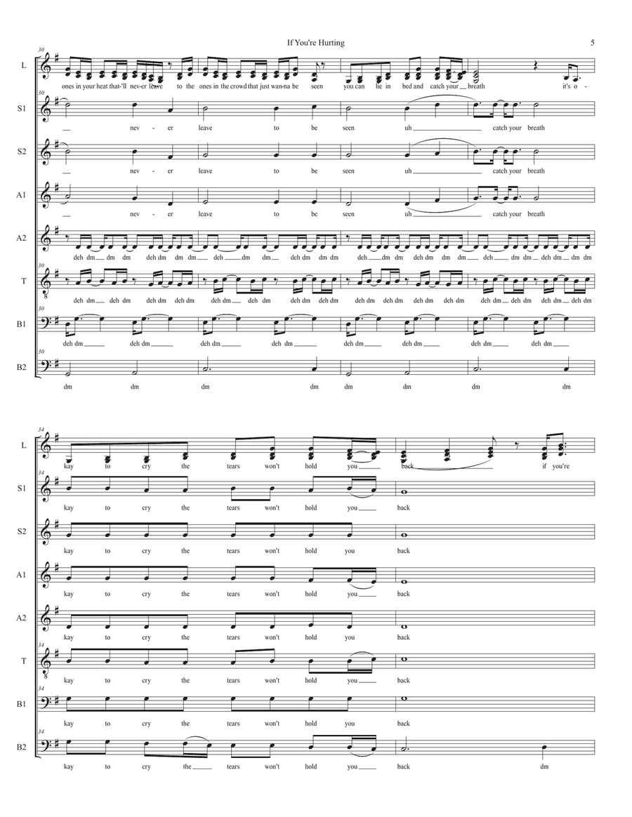If You're Hurting If You're Hurting Divisi scores gallery preview page 5
