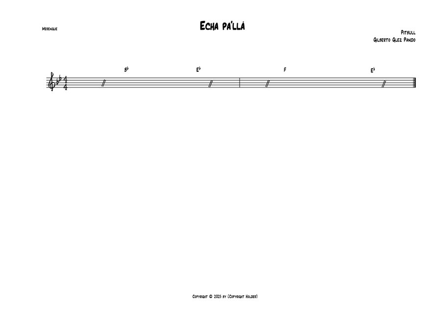 Echa Pa’lla Echa Pa’lla A Cappella scores gallery preview page 1