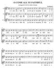 O Come All Ye Faithful A Cappella SAT