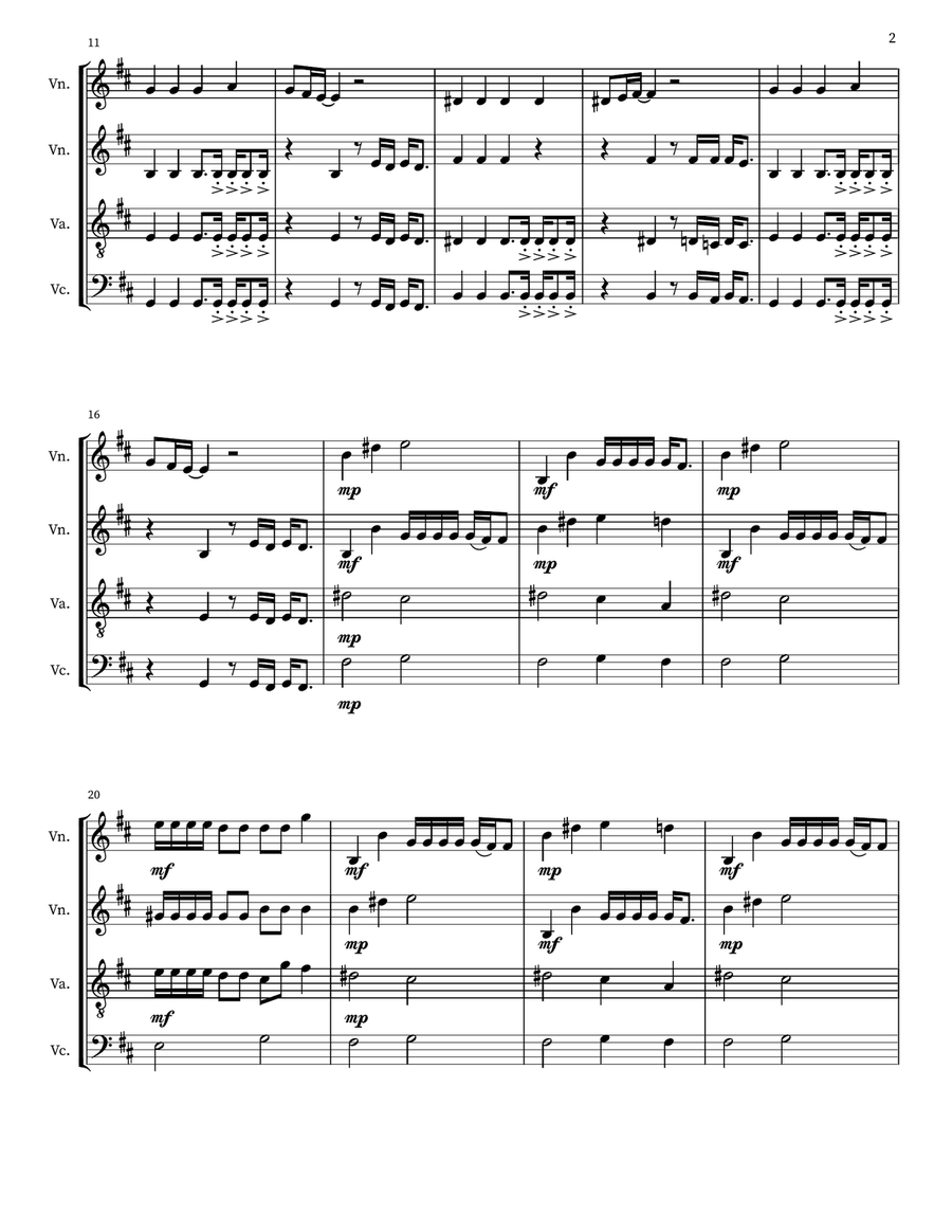Disease Disease String Quartet scores gallery preview page 2