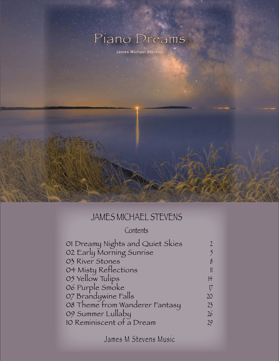 Piano Dreams Piano Book Piano Solo scores gallery preview page 1