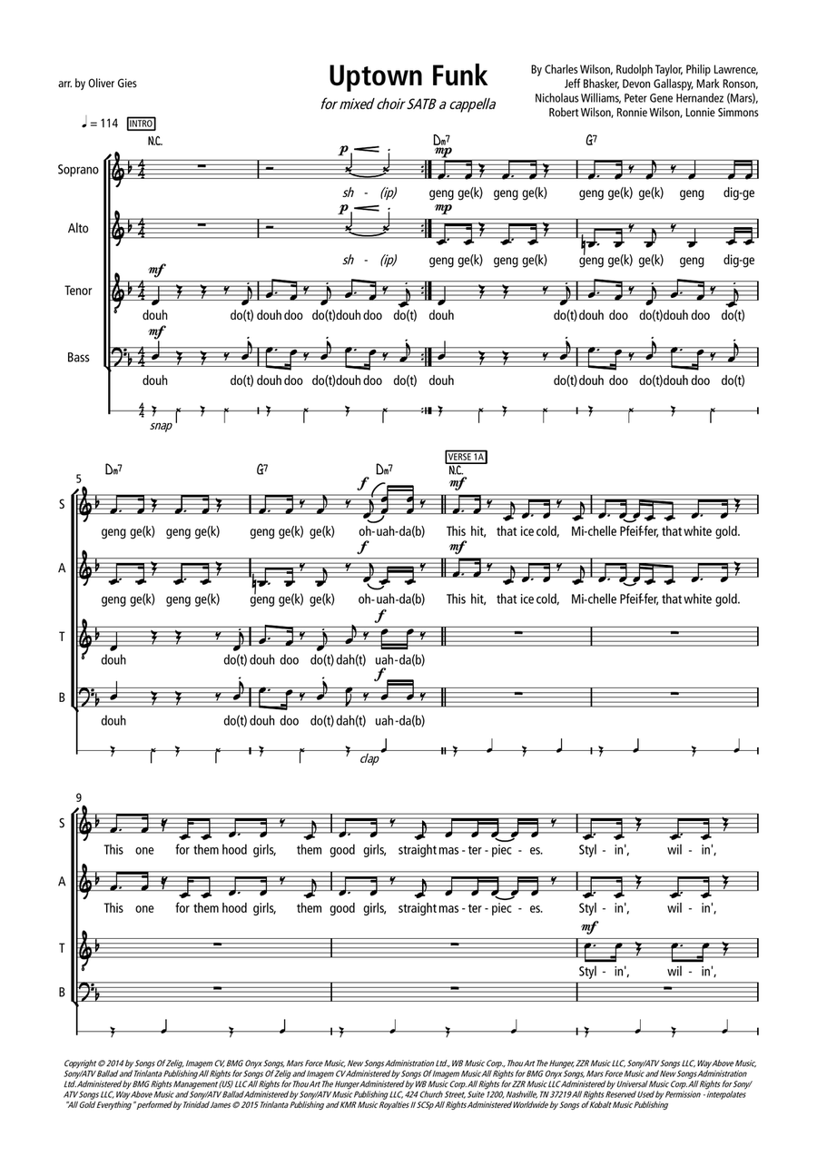 Uptown Funk Divisi scores gallery preview page 1