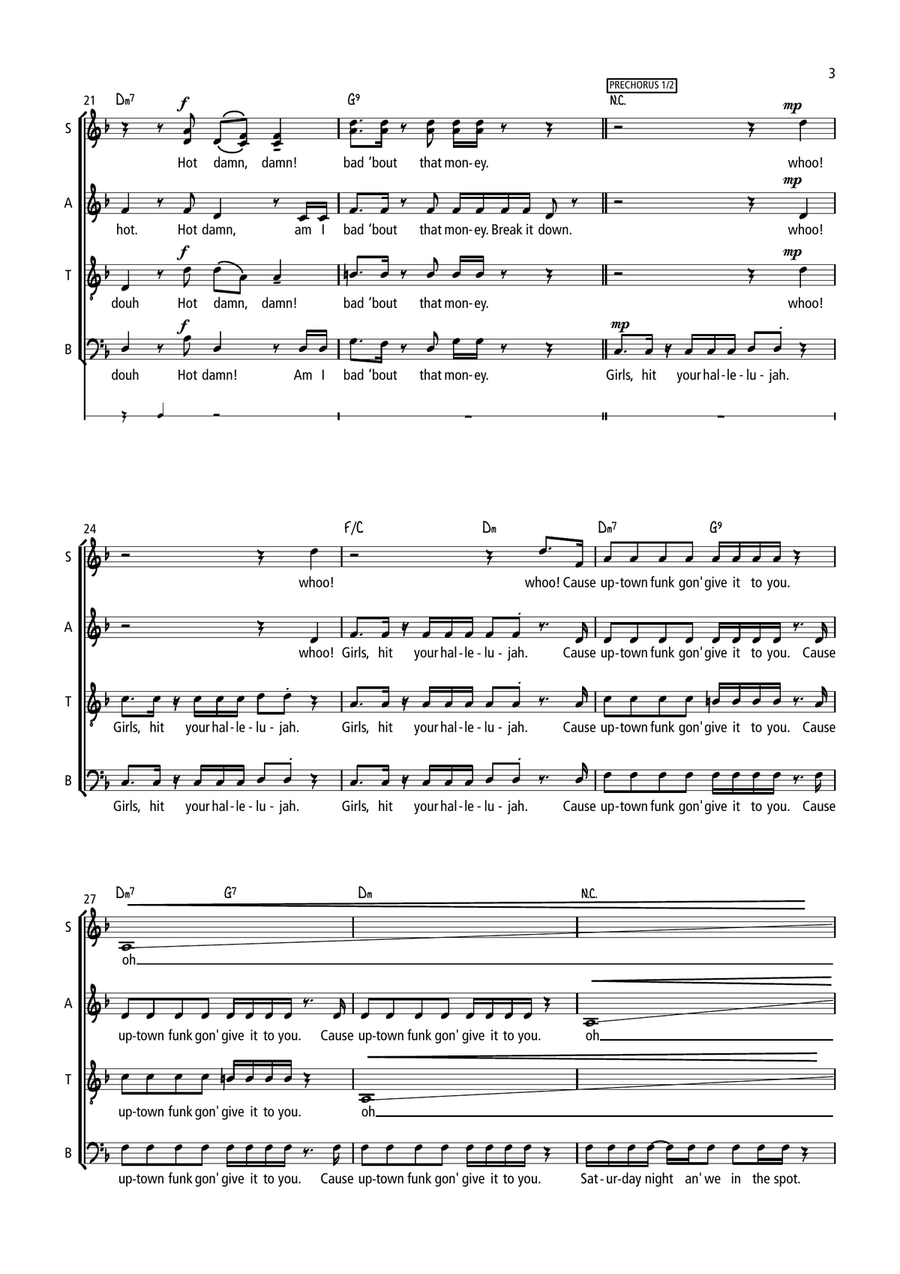 Uptown Funk Divisi scores gallery preview page 3