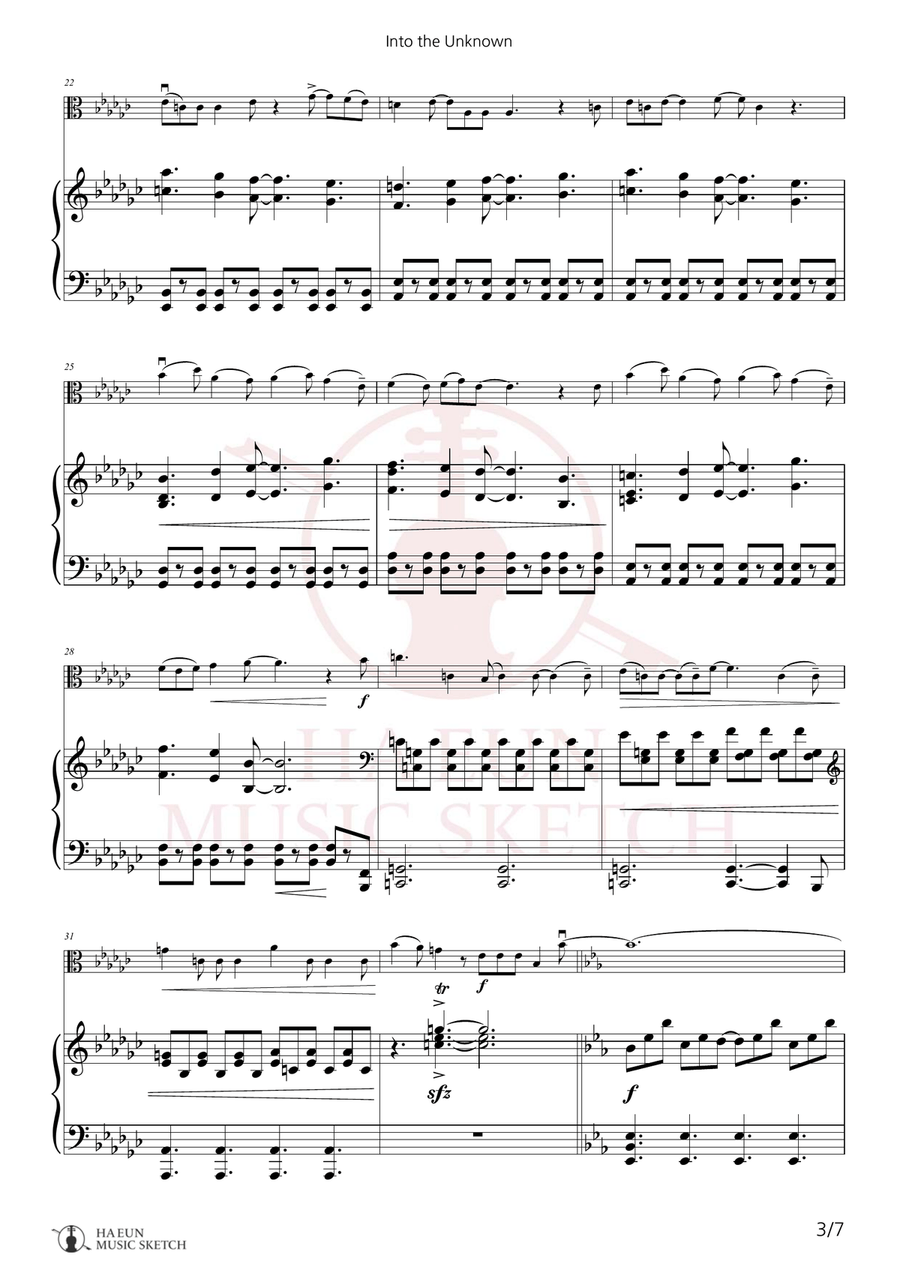 Into The Unknown Chamber Music scores gallery preview page 3