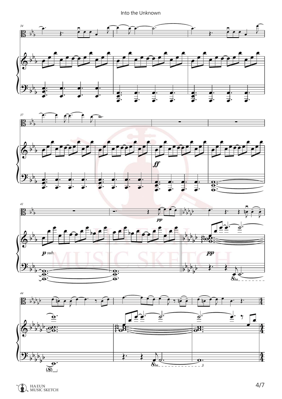 Into The Unknown Chamber Music scores gallery preview page 4