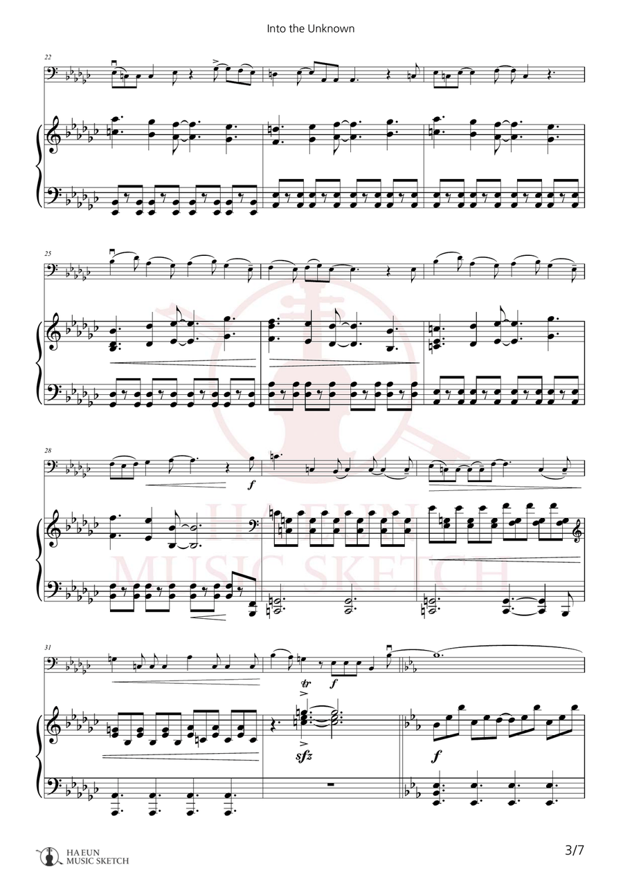 Into The Unknown Chamber Music scores gallery preview page 3