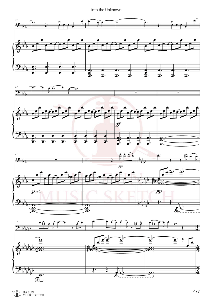 Into The Unknown Chamber Music scores gallery preview page 4