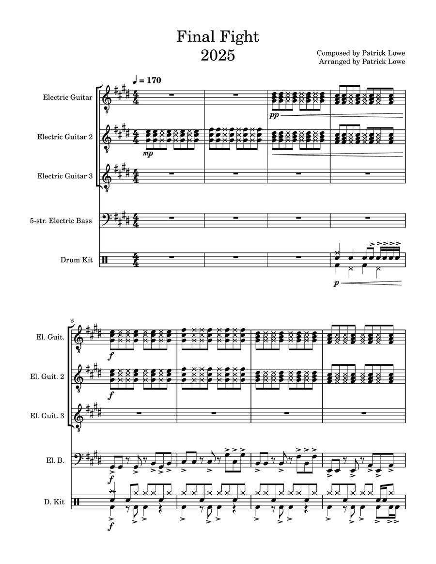 Final Fight - Score Only Final Fight - Score Only Small Ensemble scores gallery preview page 1