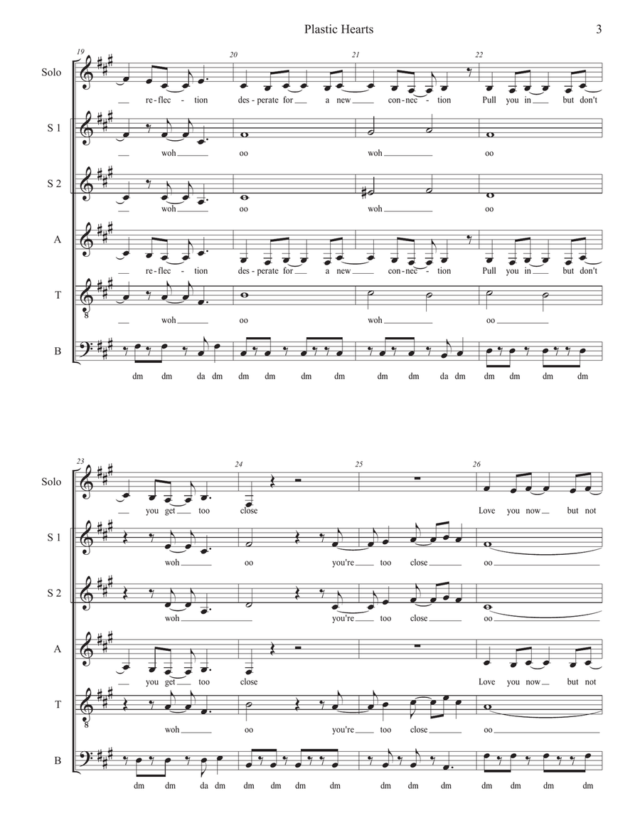 Plastic Hearts Plastic Hearts Divisi scores gallery preview page 3