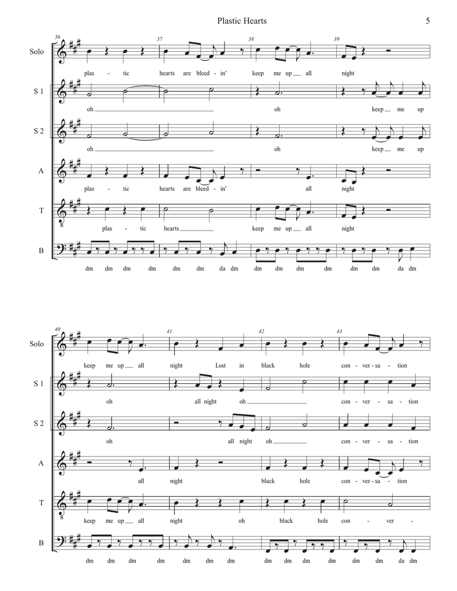 Plastic Hearts Plastic Hearts Divisi scores gallery preview page 5