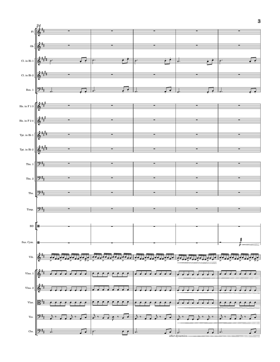 Tale of the Fallen - Score Only Full Orchestra scores gallery preview page 3