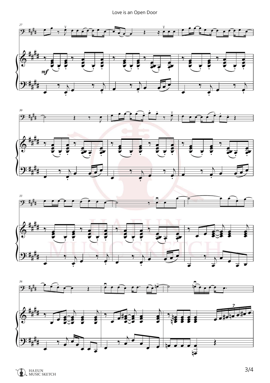 Love Is An Open Door Chamber Music scores gallery preview page 3
