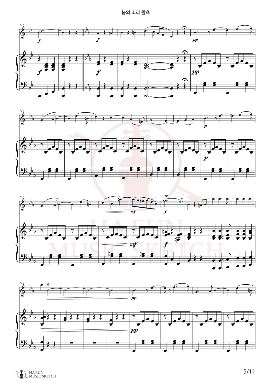 Voices of Spring Waltz, Op. 410 (Frühlingsstimmen) Chamber Music scores gallery preview page 5