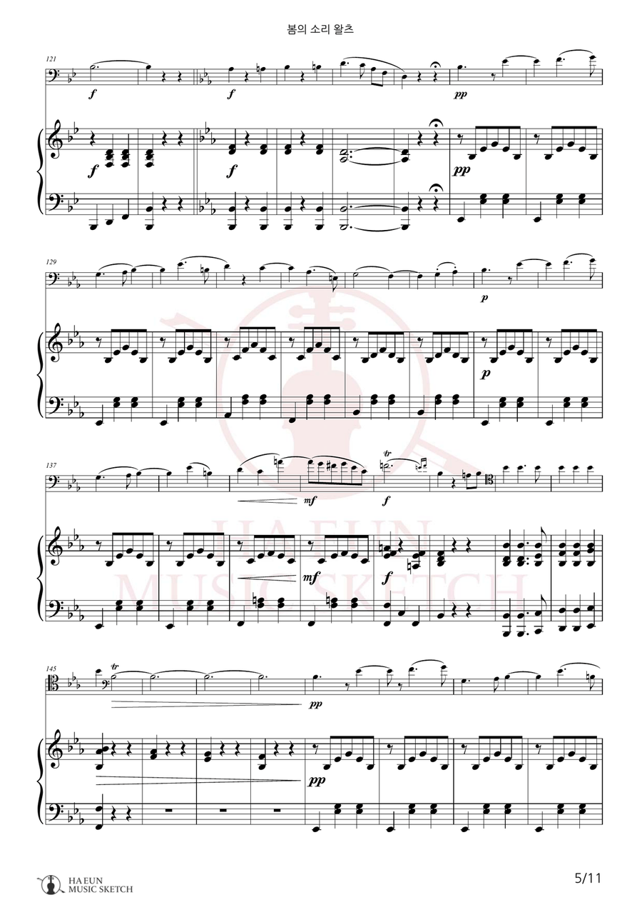 Voices of Spring Waltz, Op. 410 (Frühlingsstimmen) Chamber Music scores gallery preview page 5
