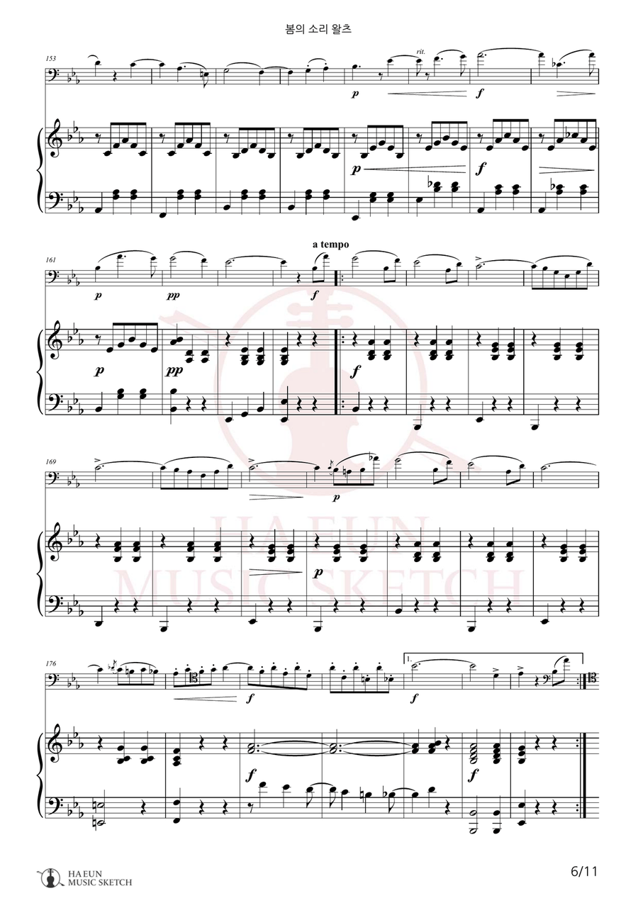 Voices of Spring Waltz, Op. 410 (Frühlingsstimmen) Chamber Music scores gallery preview page 6