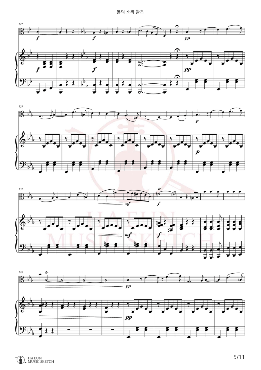 Voices of Spring Waltz, Op. 410 (Frühlingsstimmen) Chamber Music scores gallery preview page 5