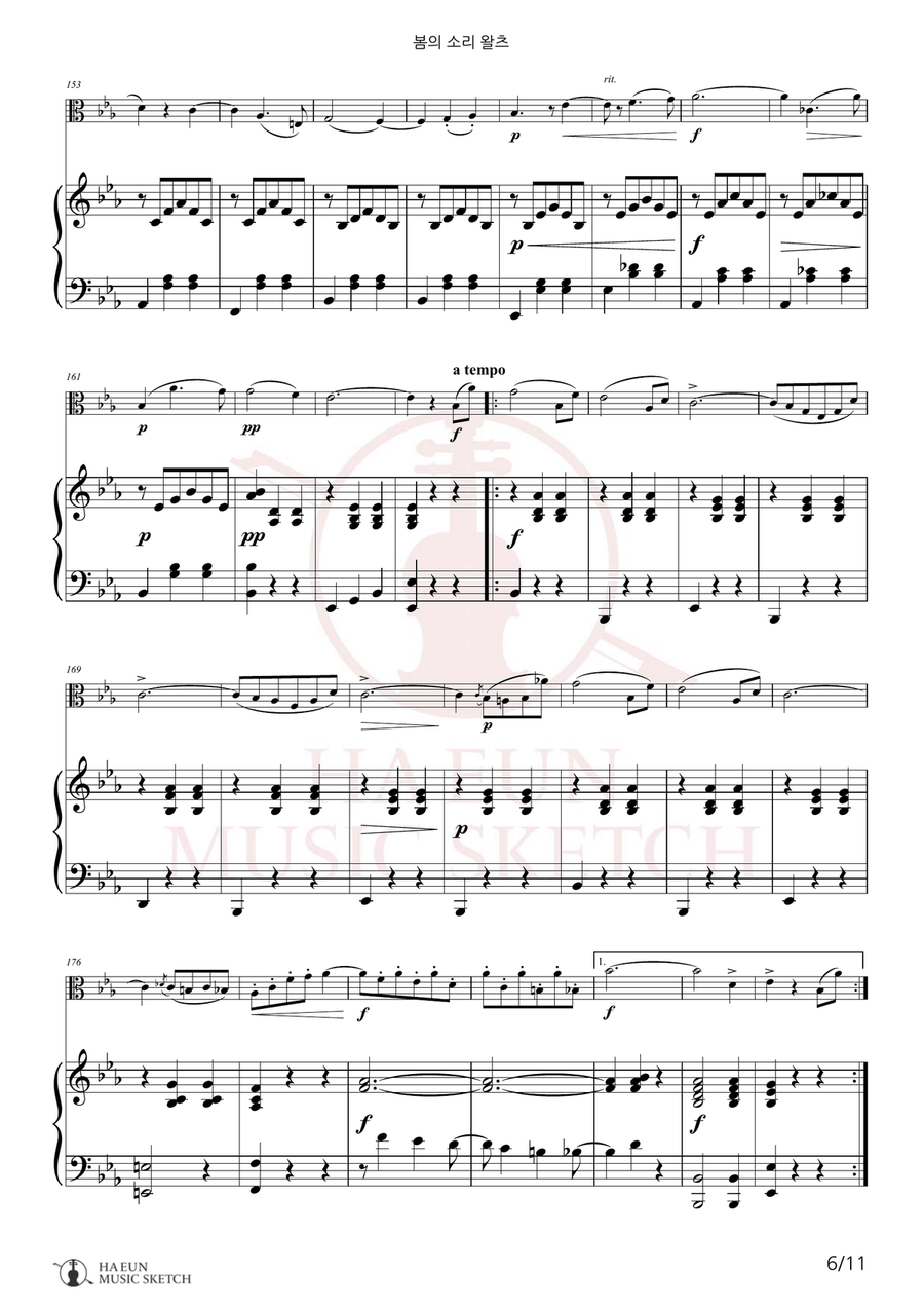 Voices of Spring Waltz, Op. 410 (Frühlingsstimmen) Chamber Music scores gallery preview page 6