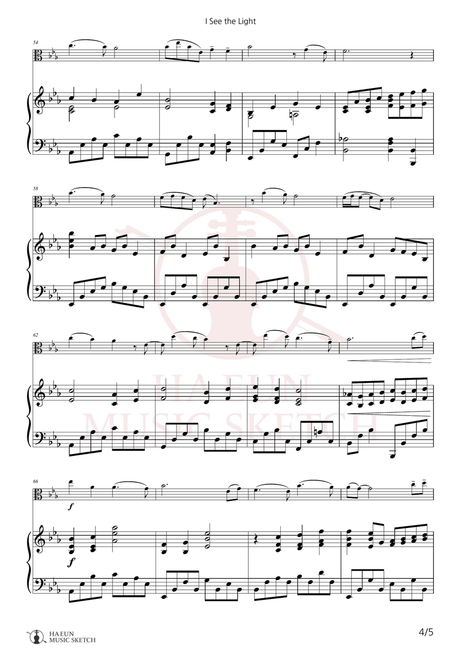 I See The Light Viola scores gallery preview page 4
