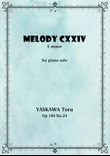 Melody No.124, E minor, Op.184 No.24
