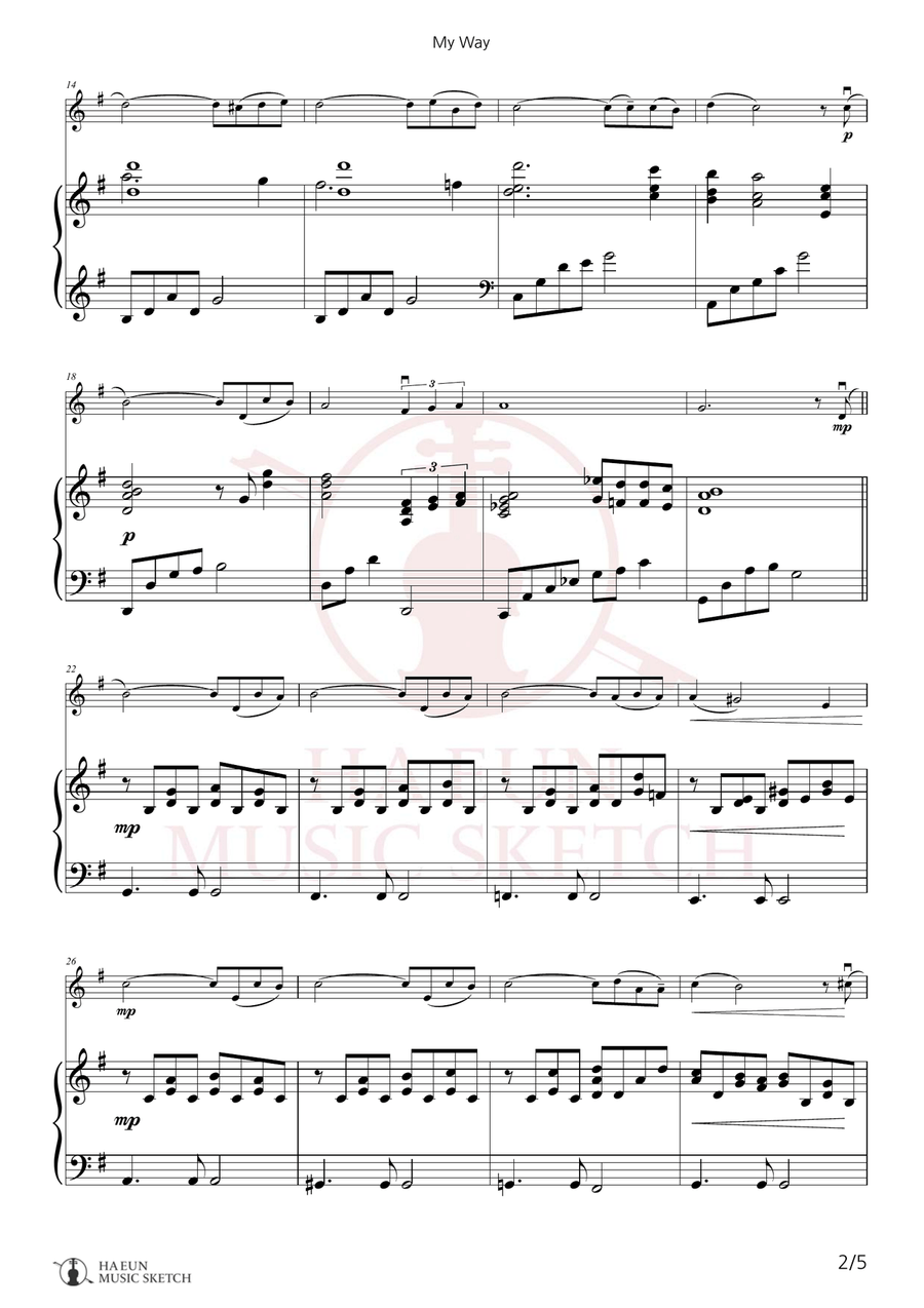 My Way Chamber Music scores gallery preview page 2