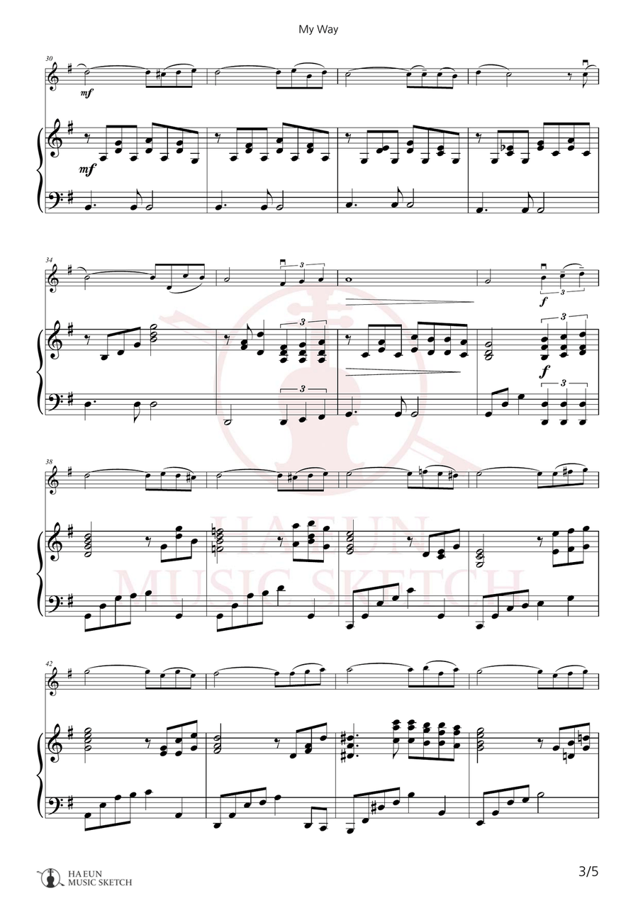 My Way Chamber Music scores gallery preview page 3