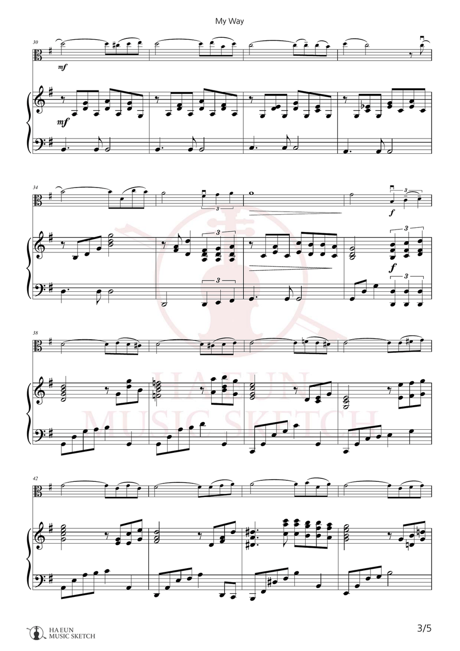 My Way Chamber Music scores gallery preview page 3
