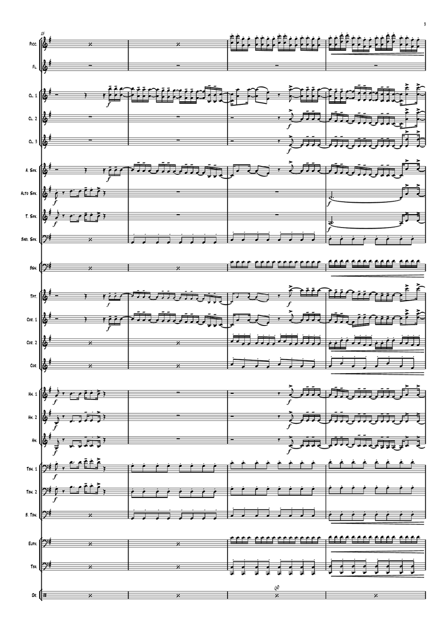What The Hell Just Happened Marching Band scores gallery preview page 3