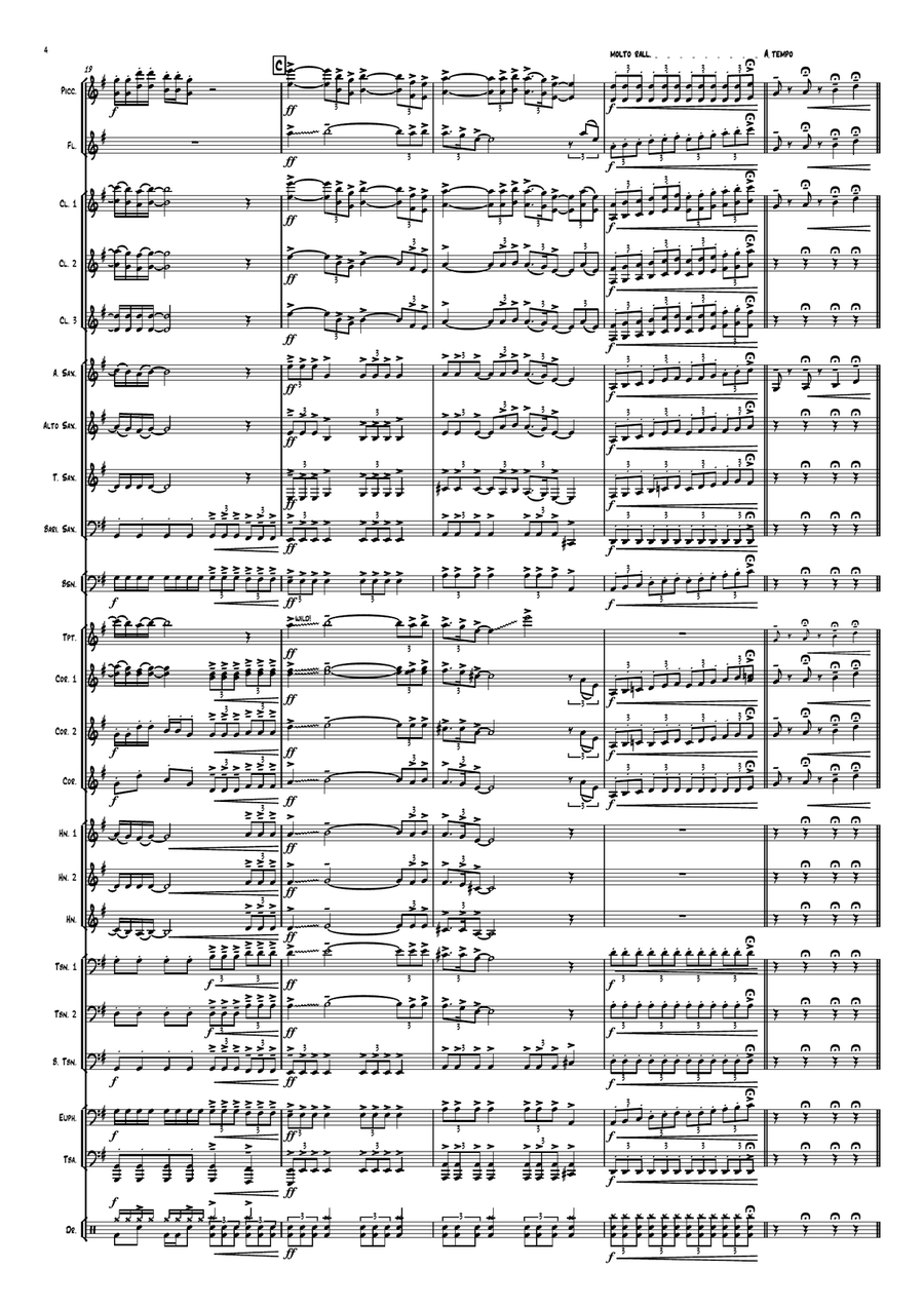 What The Hell Just Happened Marching Band scores gallery preview page 4